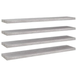 VidaXL 326608 scaffale MDF, Metallo Grigio