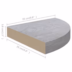 VidaXL 326633 scaffale MDF, Metallo Grigio - Vista aggiuntiva 7