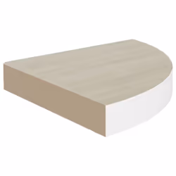 VidaXL 326639 scaffale MDF, Metallo Quercia, Bianco - Vista aggiuntiva 4