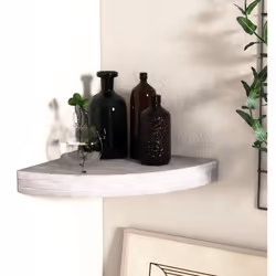 Questo elegante scaffale angolare è ideale per esporre i vostri libri preferiti, decorazioni, foto, premi, ecc. Questo scaffa ...