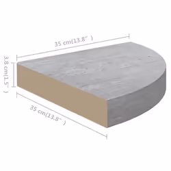 VidaXL 326644 scaffale MDF, Metallo Grigio - Vista aggiuntiva 8