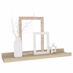 vidaXL Mensole da Parete 4 pz Rovere Sonoma 40x9x3 cm - Vista aggiuntiva 3