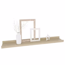 vidaXL Mensole da Parete 4 pz Rovere Sonoma 60x9x3 cm - Vista aggiuntiva 3