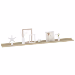 vidaXL Mensole da Parete 4 pz Rovere Sonoma 115x9x3 cm - Vista aggiuntiva 3
