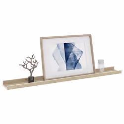 vidaXL Mensole da Parete 2 pz Bianco e Rovere Sonoma 80x9x3 cm - Vista aggiuntiva 3