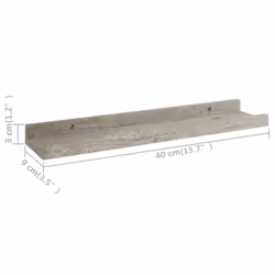 VidaXL 326699 scaffale MDF Grigio - Vista aggiuntiva 8