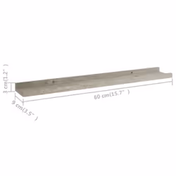 VidaXL 326700 scaffale MDF Grigio - Vista aggiuntiva 8