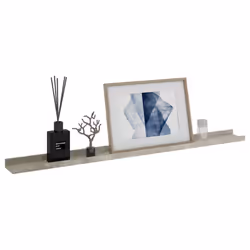 vidaXL Mensole da Parete 4 pz Grigio Cemento 100x9x3 cm - Vista aggiuntiva 3