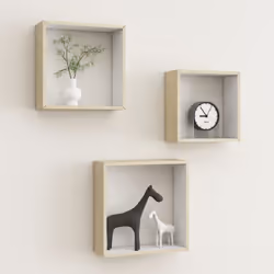 Questi eleganti scaffali a cubo da parete sono pensati per essere il punto focale di ogni stanza, e potete sistemarli in comb ...