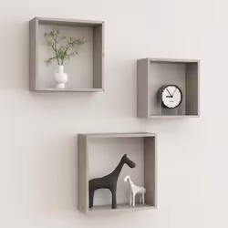 Questi eleganti scaffali a cubo da parete sono pensati per essere il punto focale di ogni stanza, e potete sistemarli in comb ...