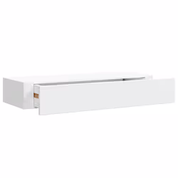 vidaXL Scaffale con Cassetti da Parete Bianco 60x23,5x10 cm in MDF - Vista aggiuntiva 2