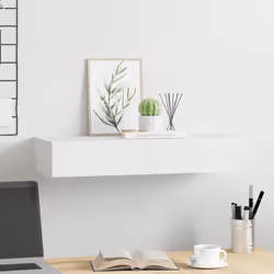 vidaXL Scaffale con Cassetti da Parete Bianco 60x23,5x10 cm in MDF - Vista aggiuntiva 3