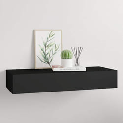 Vidaxl - Scaffale con Cassetti da Parete Nero 60x23,5x10 cm in mdf