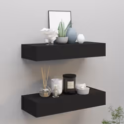 Donate un tocco di fascino elegante al vostro arredamento interno con questi scaffali a cassetti compatto! Realizzata in MDF  ...