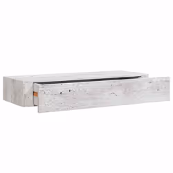 vidaXL Scaffale con Cassetti da Parete Grigio Cemento 60x23,5x10cm MDF - Vista aggiuntiva 2