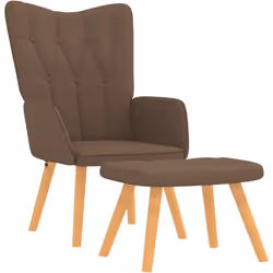 Questa poltrona relax con sgabello ha un design chic ed elegante e aggiungerà un tocco moderno al vostro arredamento. Caratte ...