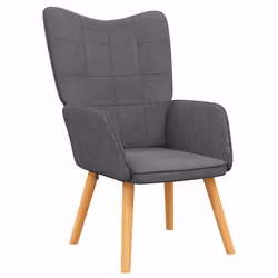 vidaXL Poltrona Relax Grigio Scuro in Tessuto - Vista aggiuntiva 2
