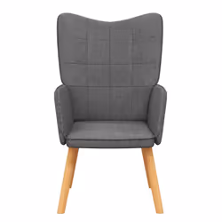 vidaXL Poltrona Relax Grigio Scuro in Tessuto - Vista aggiuntiva 3