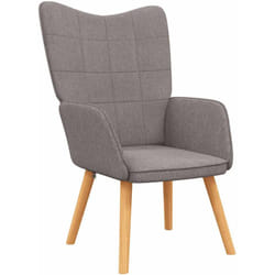 Vidaxl - Poltrona Rilassante Tortora in Tessuto 58570