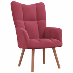 VidaXL 328056, Velluto, Rosso, Schiuma, 615 mm, 690 mm, 955 mm
