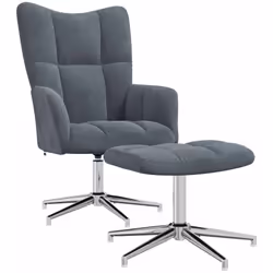 Questa poltrona relax con poggiapiedi ha un design chic ed elegante e aggiungerà un tocco moderno al vostro arredamento. Ques ...