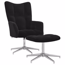 VidaXL 328134, Velluto, Nero, Schiuma, 620 mm, 680 mm, 980 mm