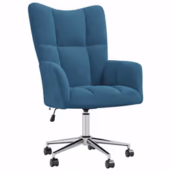 Poltrona Relax Blu in Vellutocod mxl 125844 - Vista aggiuntiva 2