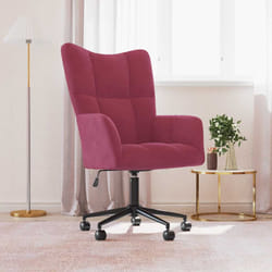 vidaXL Sedia Relax Rosso Vino in Velluto