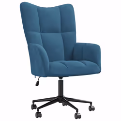 Poltrona Relax Blu in Vellutocod mxl 72555 - Vista aggiuntiva 2