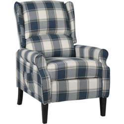 Les Tendances - Poltrona Reclinabile Blu in Tessuto vidaXL3906