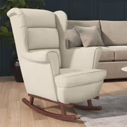 Questa sedia a dondolo è un'ottima combinazione di design elegante e funzionalità. Il mix di qualità artigianale e materiali ...