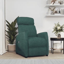 Vidaxl - Poltrona Alzapersona Verde Scuro Tessuto