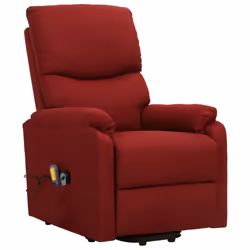 VidaXL 329752 sedia massaggiante elettrica Rosso