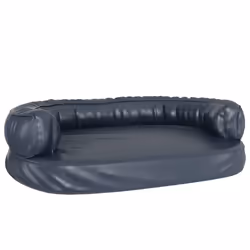 vidaXL Letto Cani Ergonomico Gommapiuma Blu Scuro 88x65 cm Similpelle - Vista aggiuntiva 2
