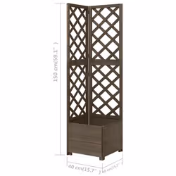VidaXL 316412 fioriera Legno Grigio - Vista aggiuntiva 6
