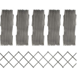 Set 5 confezioni di recinzioni a traliccio per giardino 180x30cm vari colori colore: Grigio