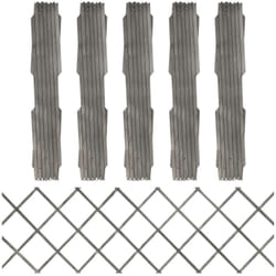 Vidaxl - Set 5 confezioni di recinzioni a traliccio per giardino 180x30cm vari colori colore: Grigio