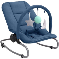 Vidaxl - Sdraietta per Neonato Blu Marino in Acciaio