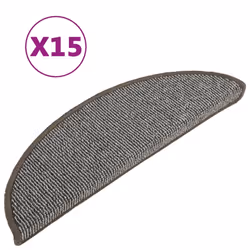 Tappetini per Scale 15 pz Grigio 56x17x3 cmcod mxl 80718 - Vista aggiuntiva 2