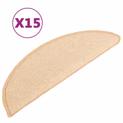 Tappetini per Scale 15 pz Crema 56x17x3 cmcod mxl 104480 - Vista aggiuntiva 2
