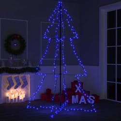 Vidaxl - Albero di Natale a Cono 240 led per Interni Esterni 118x180 cm