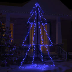 Vidaxl - Albero di Natale a Cono 300 led per Interni Esterni 120x220 cm