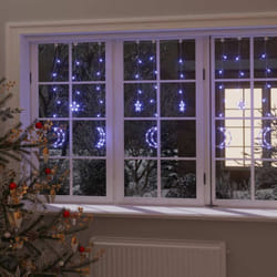 Vidaxl - Luci Fatate Stella e Luna con Telecomando 345 led Blu