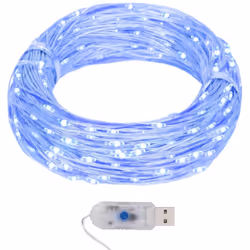 La micro stringa di luci a LED è perfetta per l'uso come aggiunta di illuminazione a qualsiasi progetto decorativo.È adatta p ...