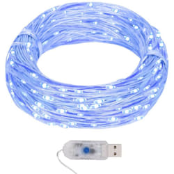 Vidaxl - Filo di Micro Luci Fatate Sferiche 40m 400 led Blu 8 Funzioni 2966