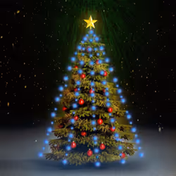 Queste luci per alberi a LED sono progettate specificamente per decorare il vostro albero di Natale e creare una bella atmosf ...