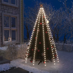 Rete di Luce per Albero di Natale 250 led Bianco Freddo 250 cm Vidaxl 54571