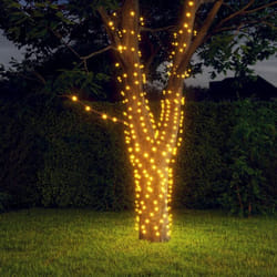 Luci Solari Fatate 2 pz 2x200 led Bianco Caldo Interni Esterni Vidaxl 9513