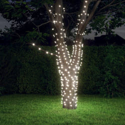 Luci Solari Fatate 2 pz 2x200 led Bianco Freddo Interni Esterni Vidaxl 5048