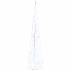 vidaXL Cono di Luce LED Decorativo Acrilico Blu 120 cm - Vista aggiuntiva 2